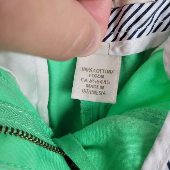 J Crew Chino Broken In Shorts Womens 0 Green 100% Cotton Casual - Picture 3 of 6